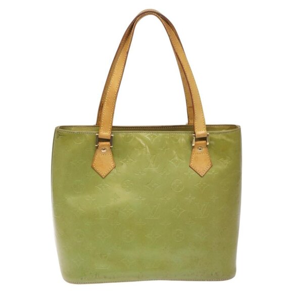 LOUIS VUITTON Monogram Vernis Houston Hand Bag Baby Blue M91005 LV Auth 115892 - Picture 3 of 16